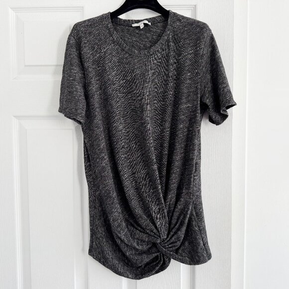 IRO "Laura" Cotton/Wool Blend T-Shirt in Charcoal Grey, size medium - Picture 1 of 6